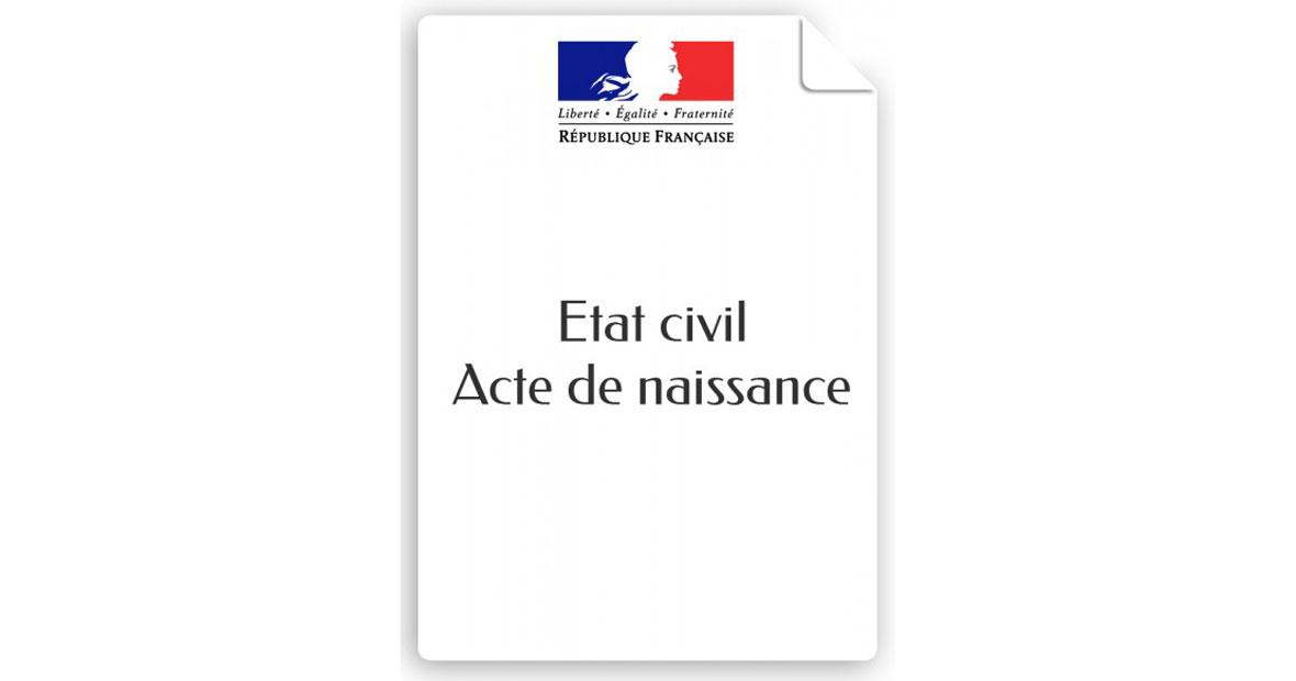 Acte de naissance